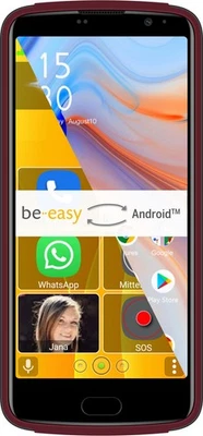BEAFON Bea-fon M7 Lite LTE Rot Senioren-Telefon 5,5" Smartphone 32 GB Dual-SIM Wi-Fi