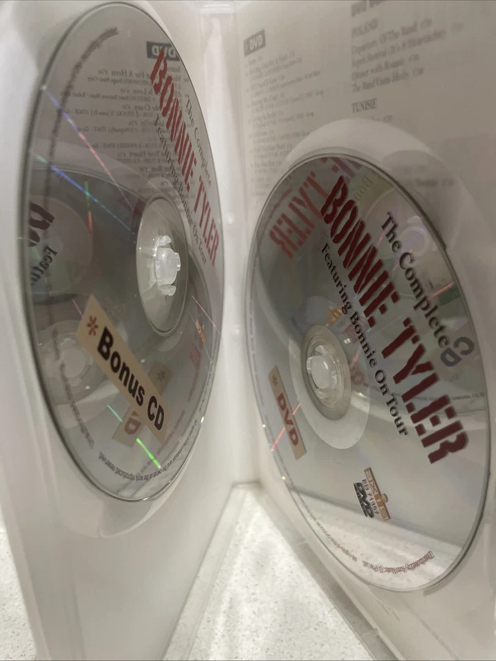 Complete Bonnie Tyler (DVD) Rare - Bonnie On Tour Plus CD - Reg All - Image 2 of 3