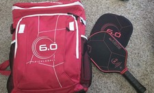 LOT Six Zero 6.0 Ruby Pro 14 mm pagaie Pickleball, sac de tour et accessoires