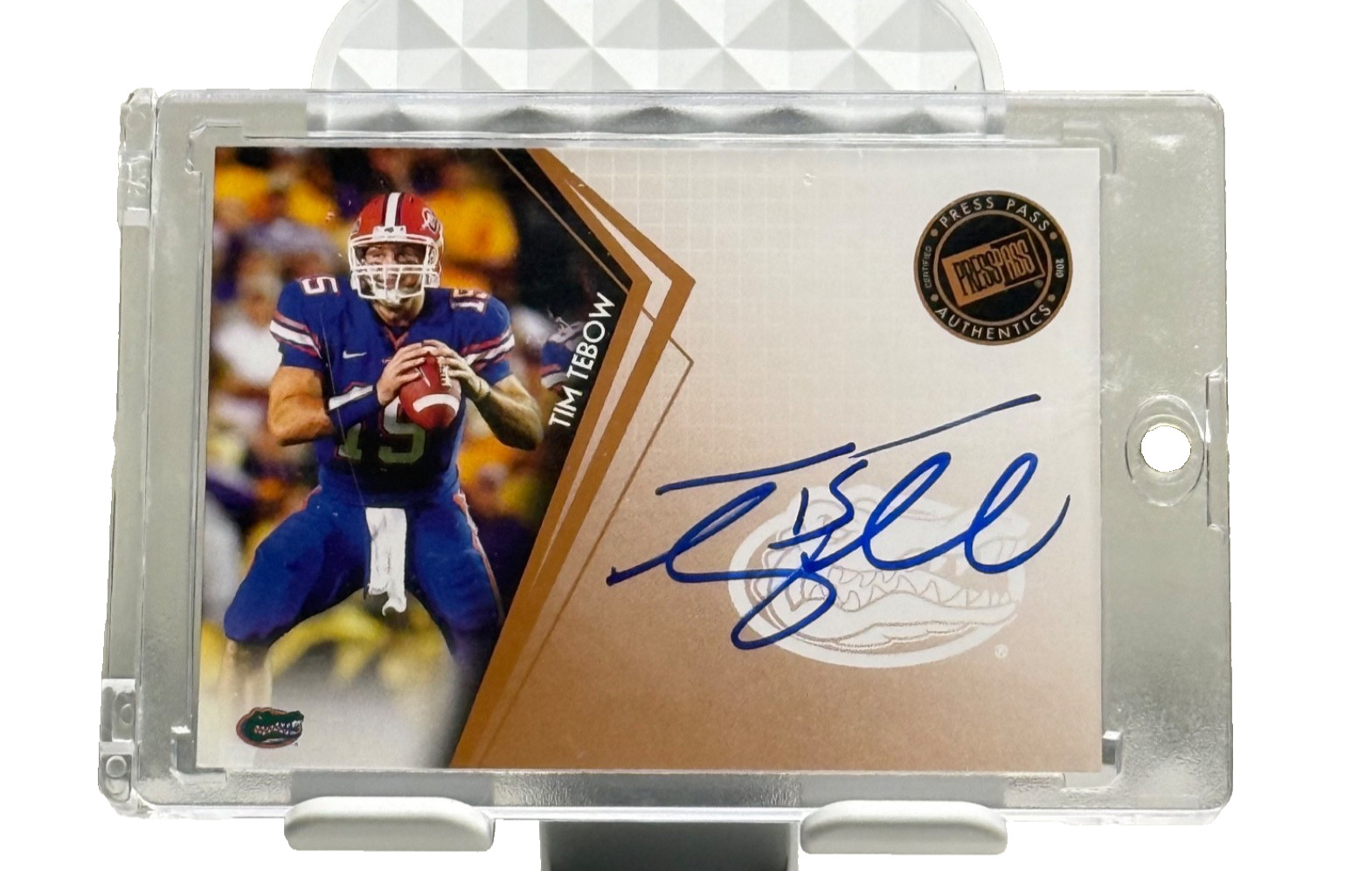 Tim Tebow Press Pass Autographs #PPSTT Base
