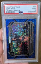 2023 Panini Prizm WWE CORA JADE UNDERCARD BLUE 12 /25 PRIZM PSA 9 MINT #30