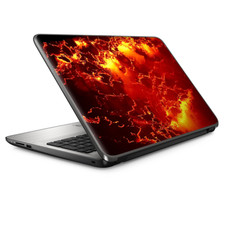 Universal Laptop Skins wrap for 15" - Fire Lava liquid flowing