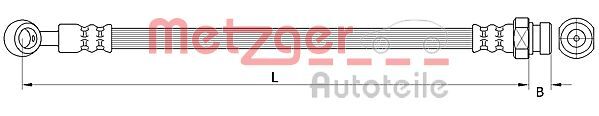 Metzger 4111047 Bremsschlauch FüR Hyundai KIA-image