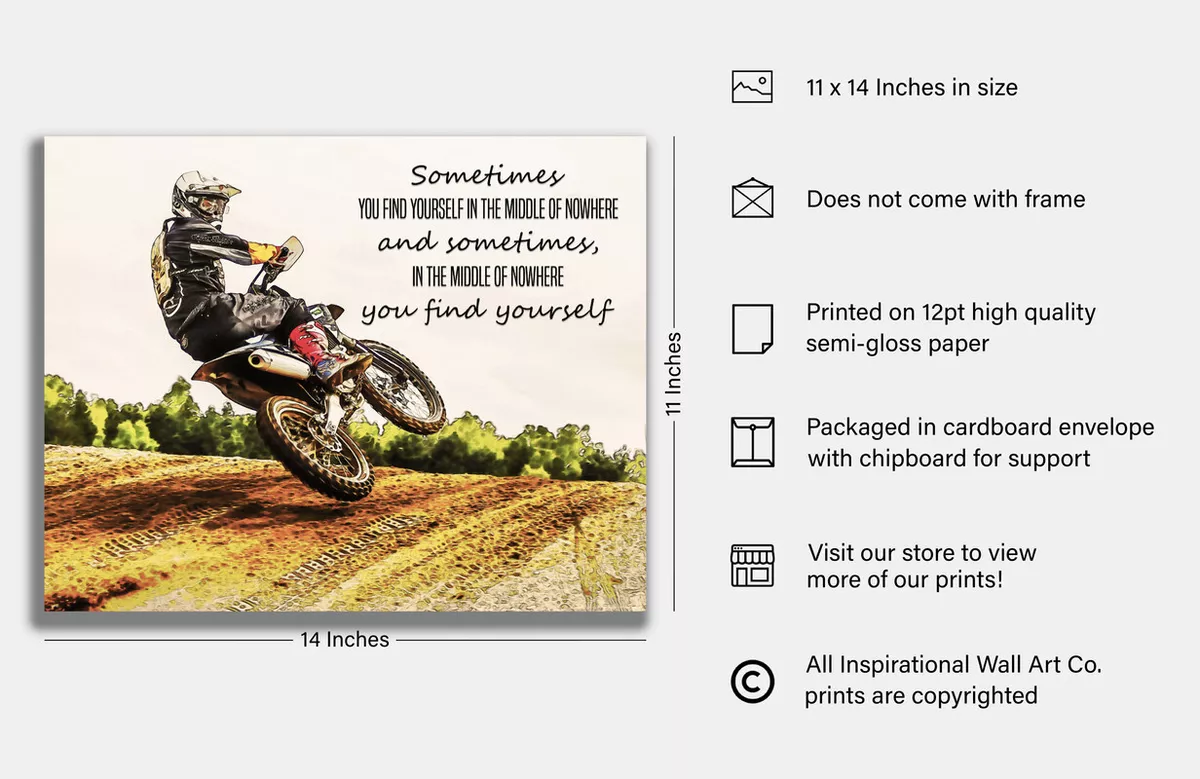 Poster MOTOCROSS Wall art 01 - A4 (21x29,7cm) - Cdiscount