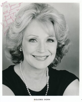 Dolores Dorn- Signed B&W Photograph + Hand Written Letter Signed