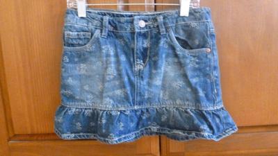 blue jean ruffle pants