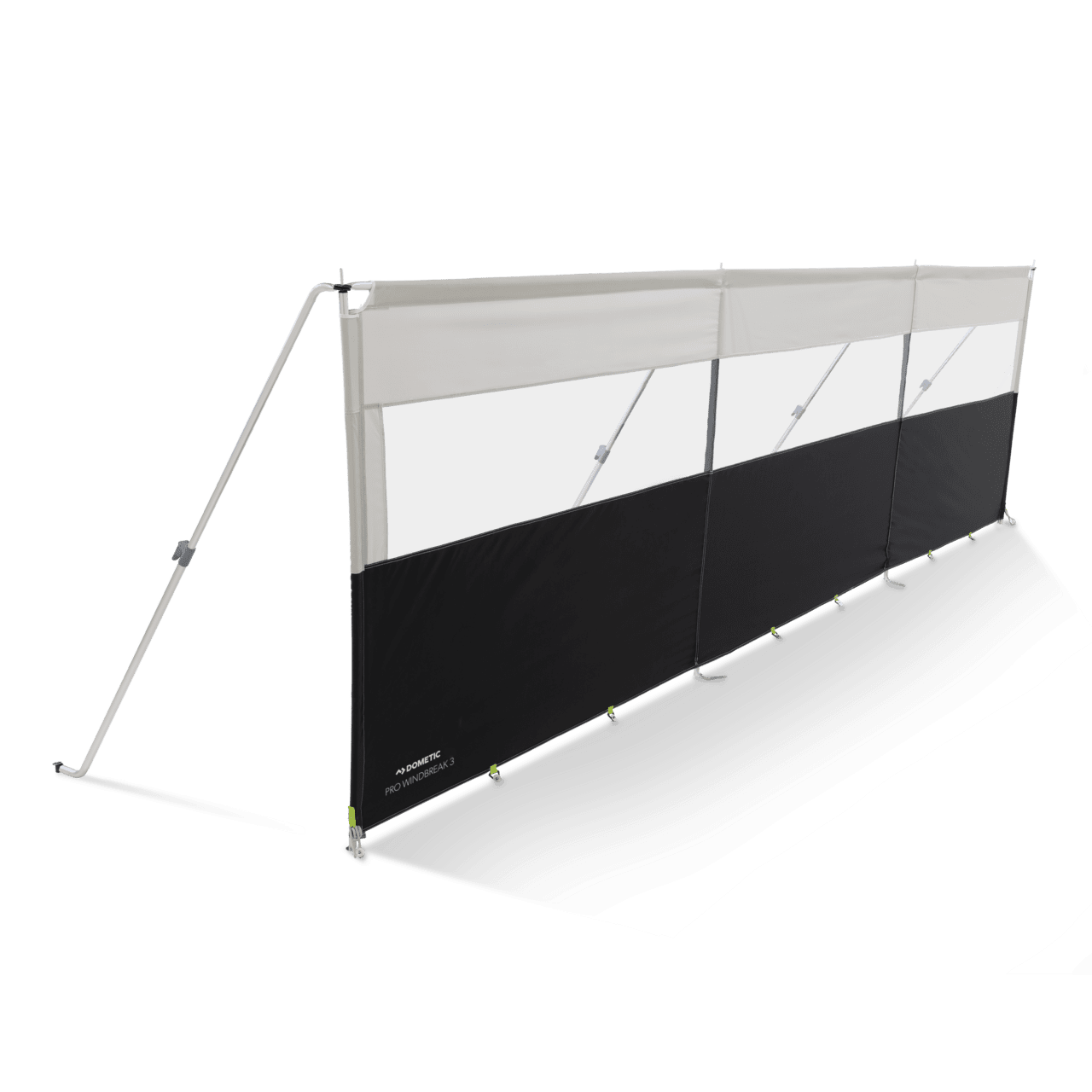 Dometic Pro Windbreak 3 Panel Poled Aluminium Awning Windscreen - NEW 2025 MODEL