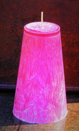 220hr Energetic & Uplifting PINK MANDARIN Summer Citrus Scented ECO CONE CANDLE - Picture 1 of 12