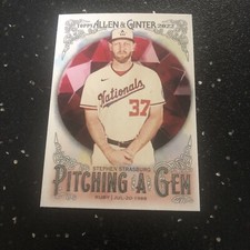 Stephen Strasburg 2022 Topps Allen Ginter Baseball Pitching A Gem #PAG-10 MLB