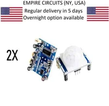 2X HC-SR501 Adjust Infrared IR Pyroelectric Infrared PIR Motion Sensor Detector