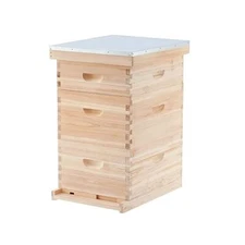 Honey Bee Hive Kit, 5 Frame Beginner Set, Easy to Assemble & Get Started