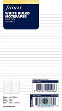 Filofax Personal size White Ruled (Lined) Notepaper 100 Sheet Value Pack 133047
