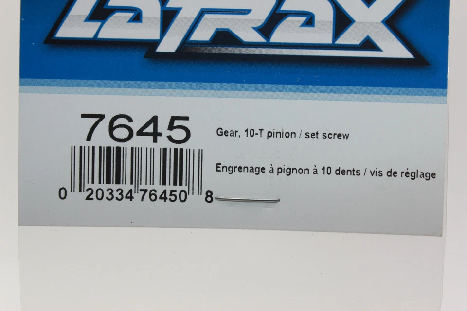 Traxxas TRX 7645 Ritzel 10Z + Schrauben Teton NEU  - Bild 3 von 4