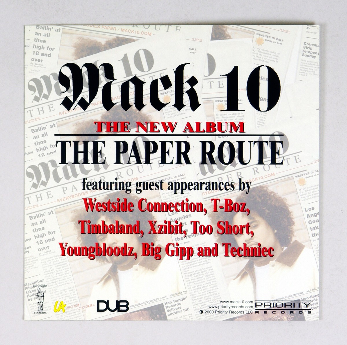 MACK 10 Poster Flat 12x12 The Paper Route Album Promotion | eBay