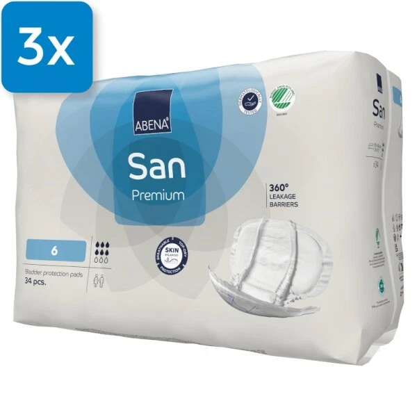 Abena San Premium 6, 3 x 34 Stück