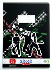 Herlitz x.book Schreibhefte Schulhefte A4 Lineatur 28 kariert 16 Blatt Schule