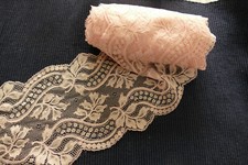 Zarte  Dessous Borte in rosa * 12 cm breit- 7 m lang (1m - 1,00 &euro; ) Polyester