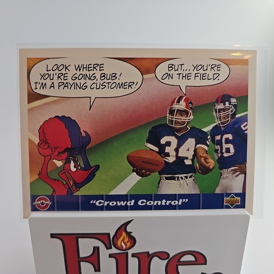 1992 Upper Deck Comic Ball IV - #111 Thurman Thomas, Lawrence Taylor, Daffy Duck
