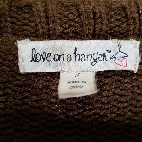 Love on a Hanger Chaleco para mujer pequeño marrón boho cinta multicolor de piel sintética - Imagen 7 de 13