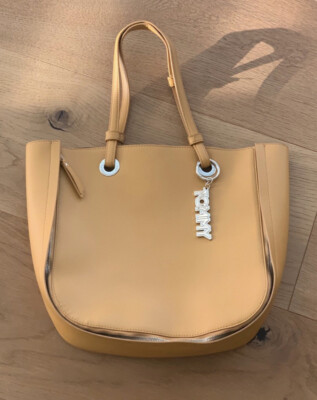 Tommy Hilfiger Tasche Shopper Damen Wendeshopper gelb schwarz neu