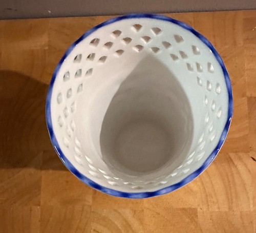 Jarrón vintage Delftware Royal Twickel pintado a mano diseño tulipán - Imagen 5 de 7