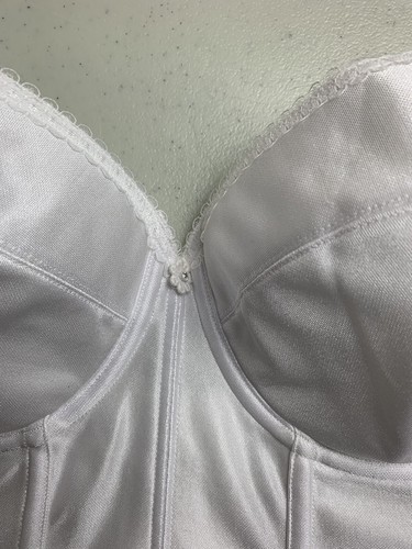 DOMINIQUE Intimates Lingerie Bridal REGGISENO LUNGA LINEA BUSTIER Bianco 34D 7750 Nuovo - Foto 3 di 13