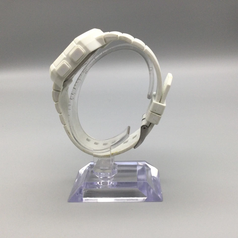 Reloj Digital Puma Unisex 36mm Blanco 50M Banda Silicona Batería Nueva Foto 4 de 4