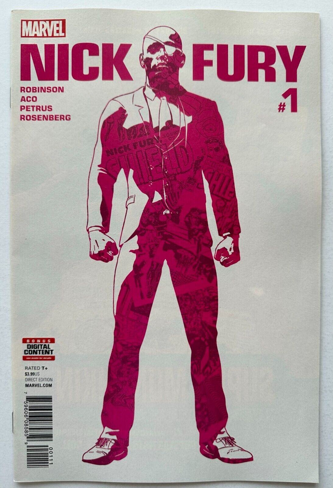 NICK FURY #1 (NM), Marvel 2017, First Printing, Robinson/Aco