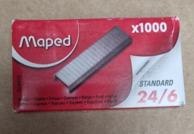 Maped 324605 Heftklammern 26/6 verzinkt Kleinpackung