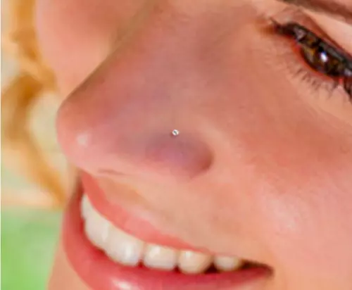 Titanium Nose Stud 1.0mm Gauge 2.5mm Ball Polish Silver Pin Screw