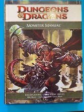 D d Core Rulebook Ser.: Monster Manual 4th Edition 2008 Wizards Of The Coast