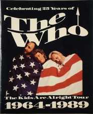 THE WHO The Kids Are Alright Tour 1964-1989 1989 TOUR BOOK NR