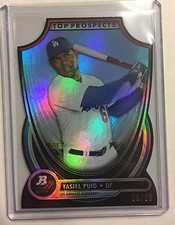 2013 Bowman Platinum Top Prospects Die Cuts #YP Yasiel Puig 15/25