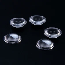 5PCS Acrylic Aspheric Focal Length 15mm Plastic LED Optical Plano Convex Lens