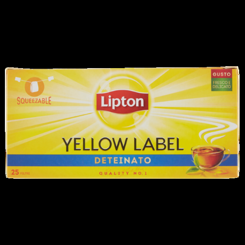 Lipton Te' Yellow Label Deteinato 25 Filtri 37gr