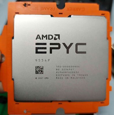 AMD Genoa EPYC 9554P 3.1-3.75GHz 64 cores 128 threads 360W CPU Server 9004