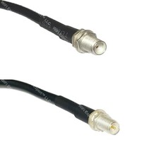 LMR200 Silver SMA FEMALE to RP-SMA FEMALE Coax RF Cable USA Lot