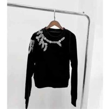 Ladies Long Sleeve Causal Solid Color O-Neck Loose Pullover Top Women