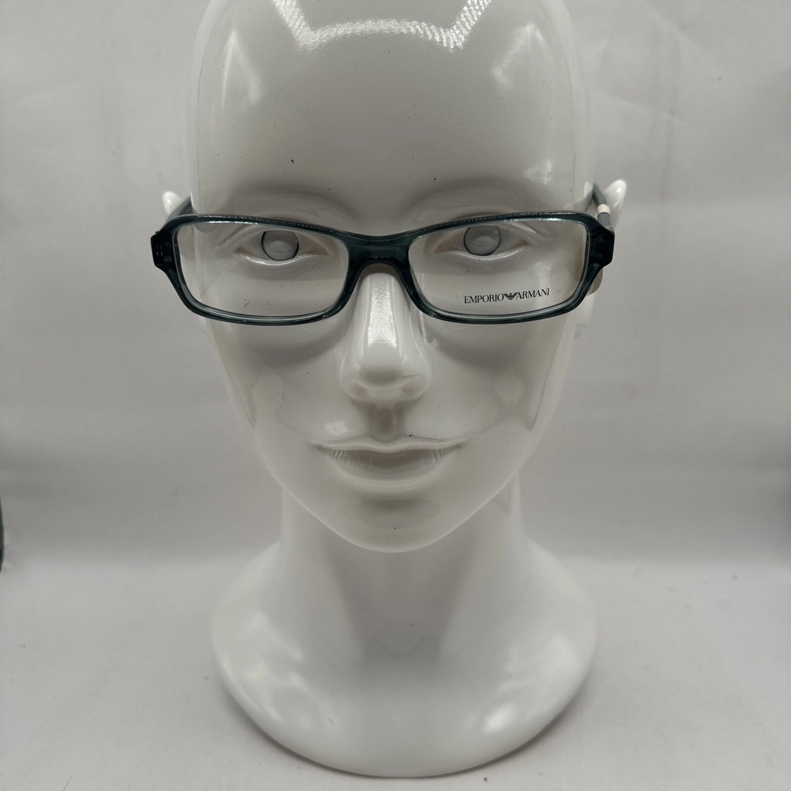 EMPORIO ARMANI EA3016 GREEN 5101 RECTANGULAR PLASTIC EYEGLASSES FRAME 53 16 135