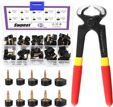 30 Pairs High Heels Tips Replacement Shoe Repair Caps w/ Stiletto Remove Pliers