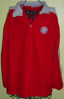 33 - o) great red - grey unisex fleece jumper size 52 / 44 - by Identic