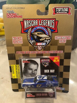 Racing Champions NASCAR LEGENDS 50. Jubiläum #67 DICK MAY Ausgabe Nr. 24 1:64