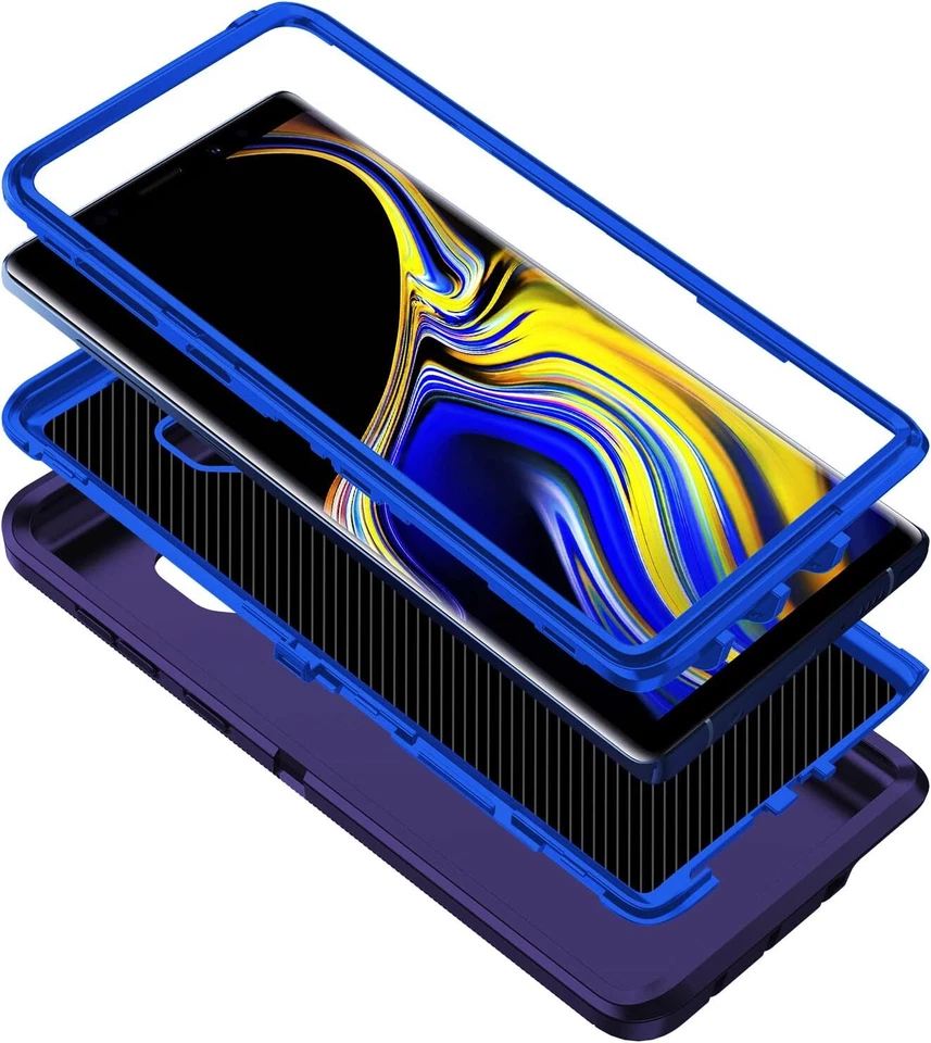 Для Samsung Galaxy Note 9 сверхпрочный ударопрочный чехол + зажим для ремня бесплатный кабель - Изображение 3 из 4