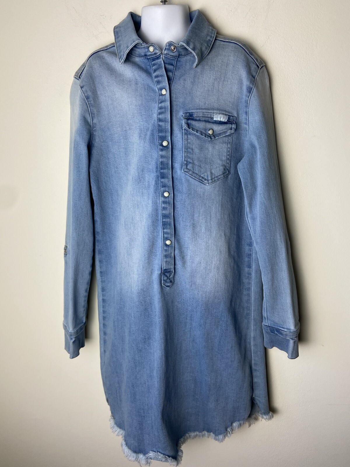 distressed denim dress plus size