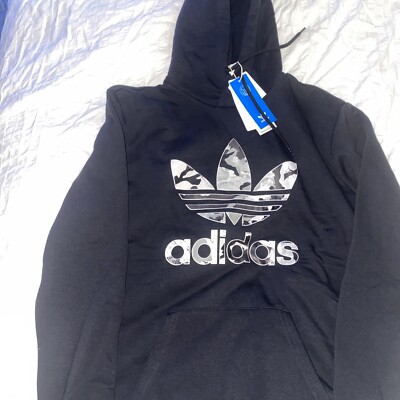 Adidas Originals Men's Camo Trefoil Hoodie Black Size M NEW With Tags Nwt  $80 195746483245|