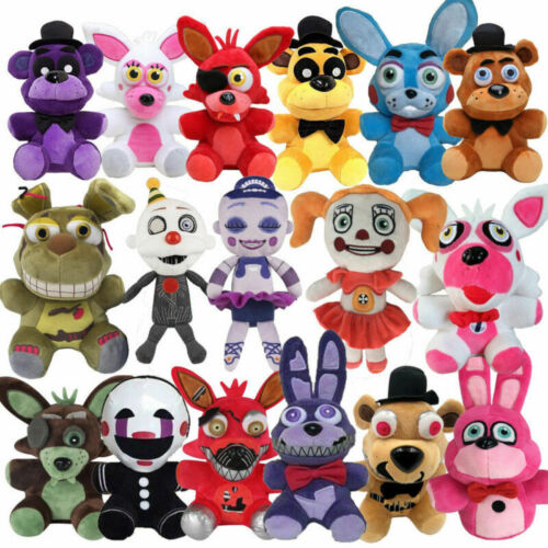 New Fnaf Five Nights At Freddy's Plushie Toys Plush Bear Foxy Bonnie Chica Gift - Picture 1 of 53