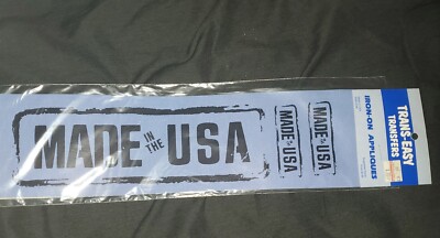 Vtg NIP Iron Ons by Trans Easy Dimensional Velour Designs ''MADE in the USA'' 9534