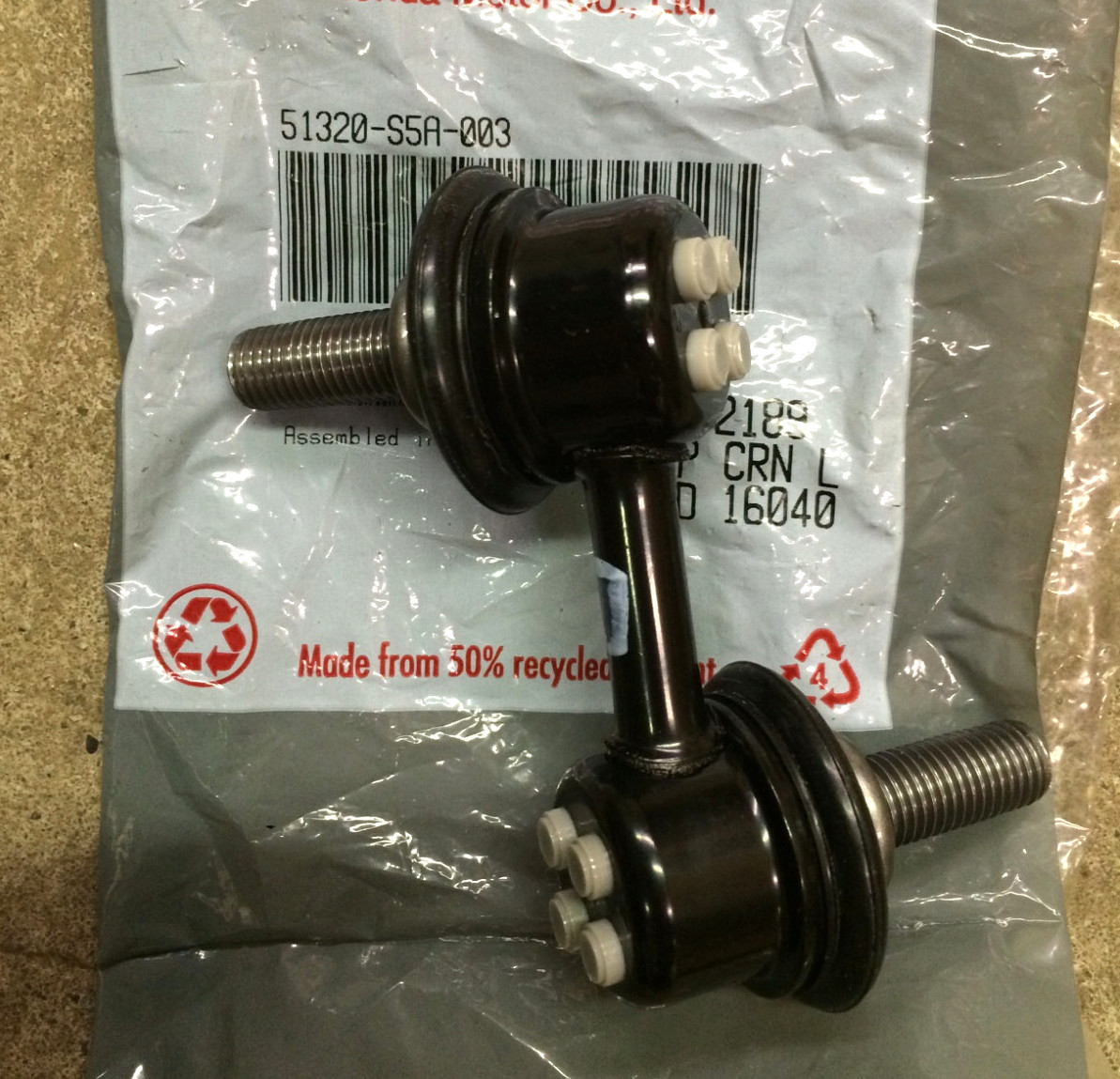 Genuine OEM Honda Civic CRV Element Front Sway Bar End Link Kit With