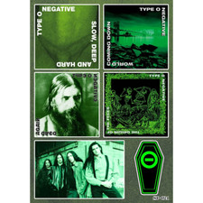 Type O Negative Albums Sticker Pack Slow, Deep and Hard Dead Again Metal Band