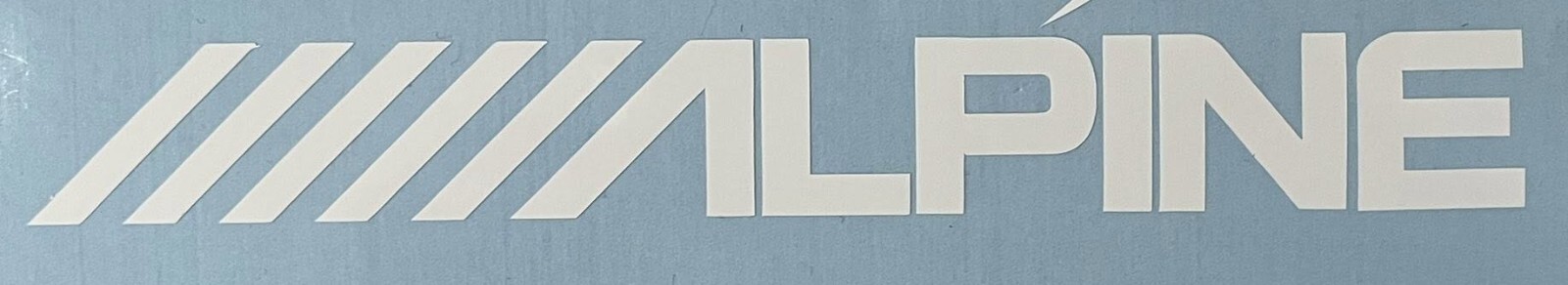 Alpine die cut Vinyl car decal sticker audio radio stereo | eBay
